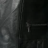 Women's Black Biker Leather Jacket: Karamea - Image 3
