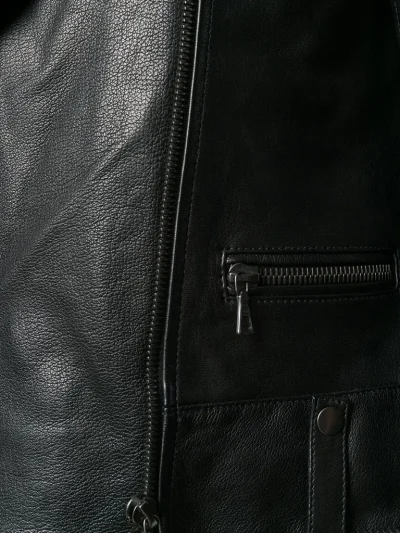 Women's Black Biker Leather Jacket: Karamea - Image 3