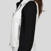 Women's White Classic Biker Leather Vest: Plymouth - Image 4