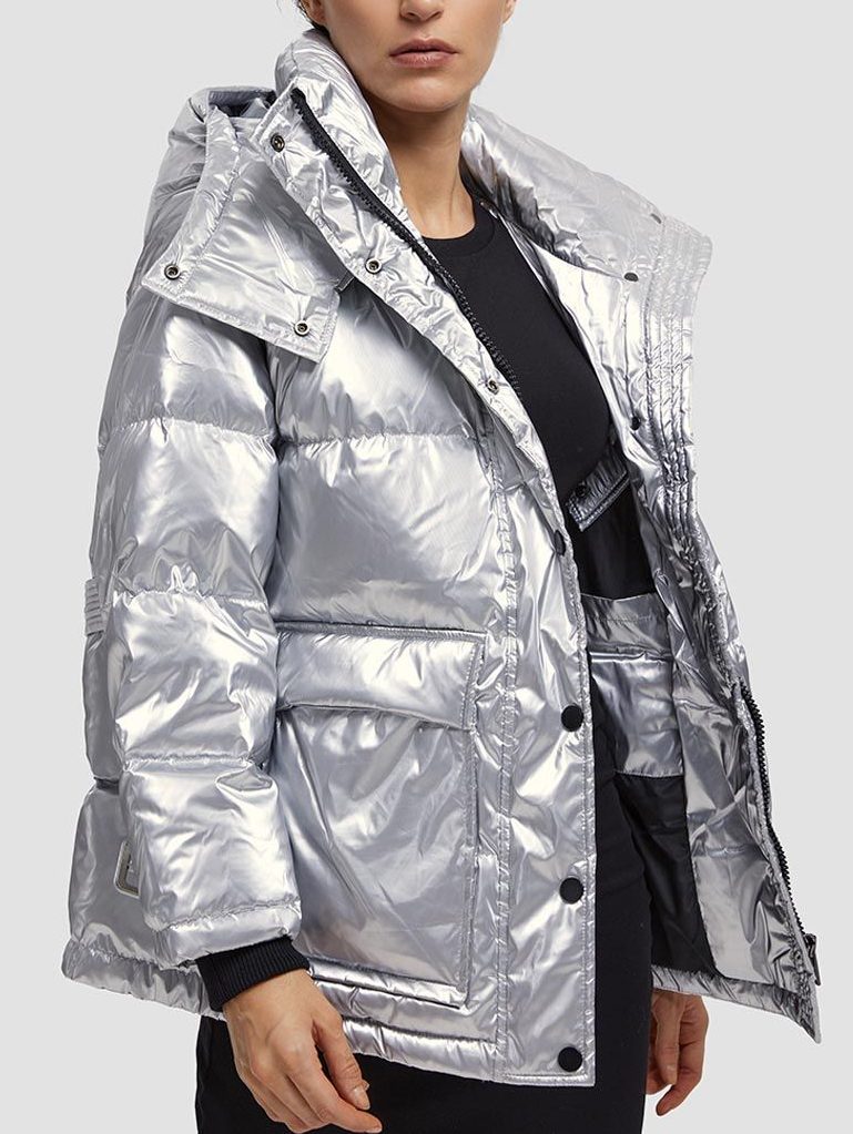Belted Shiny Puffer Jacket: Kaingaroa