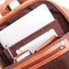 Tan Brown Leather Backpack: Sheffield - Image 5