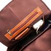 Tan Brown Leather Backpack: Sheffield - Image 6