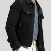 Men's Suede Trucker Leather Jacket: Kumara - Image 3