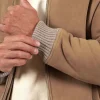 Men's Camel Brown Aviator Leather Jacket: Moana - Image 3