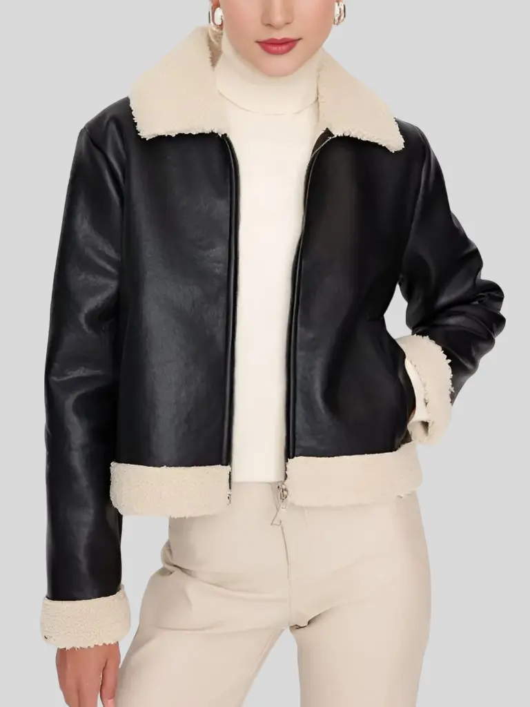 Women’s B3 Bomber Leather Jacket: Hampden