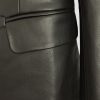 Women's Soft Black Leather Blazer: Herbert - Image 4