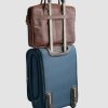 Dark Tan Leather Laptop Bag: GreyTown - Image 2