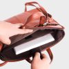 Ultra Slim Tan Leather Laptop Bag: Shannon - Image 2