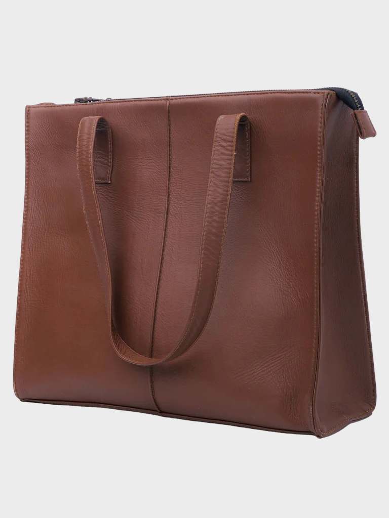 Women’s Leather Tote Bag Tan Brown: Otago